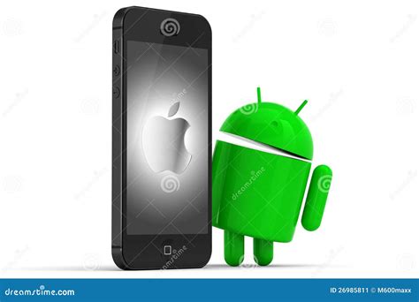 Iphone And Android Logo Editorial Photo Illustration Of White 26985811