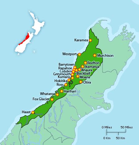 West Coast Of The South Island Of New Zealand Map Beautiful Road Trip