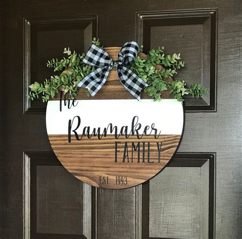 Personalized Front Door Sign Etsy