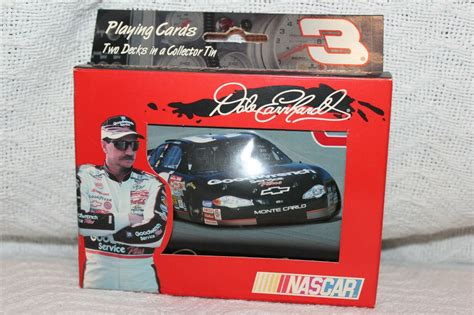 2001 Nascar Dale Earnhardt Sr Two Decks Of Playing Cards In A 3d