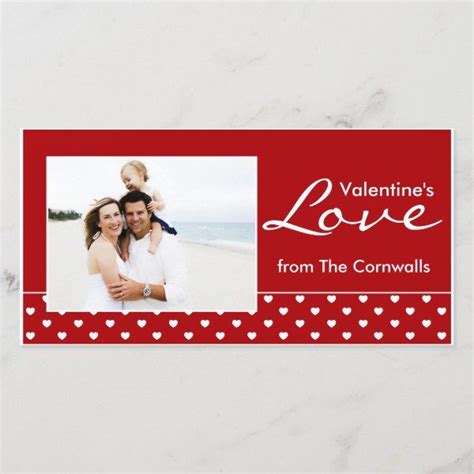 Red Valentines Love Holiday Card Zazzle Love Holidays Photo Cards