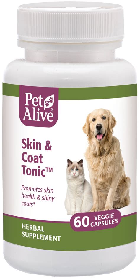 Petalive Skin And Coat Tonic All Natural Herbal Supplement For Cat