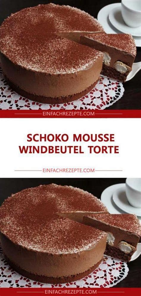Schoko Mousse Windbeutel Torte in 2020