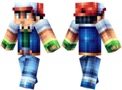 Ash Ketchum Skin Minecraft Pe Bedrock Skins