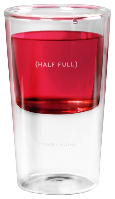 Glass Half Full Glass Contemporary Shot Glasses By 1 800 Housewares