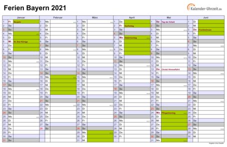 Ferien 2021 bayern im kalender ferienkalender 2021 bayern als pdf oder excel ferienkalender 2021, 2022 zum herunterladen und ausdrucken. Ferien Bayern 2021 - Ferienkalender zum Ausdrucken