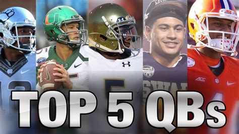 Top 5 Quarterbacks In The Acc Acc Now Youtube