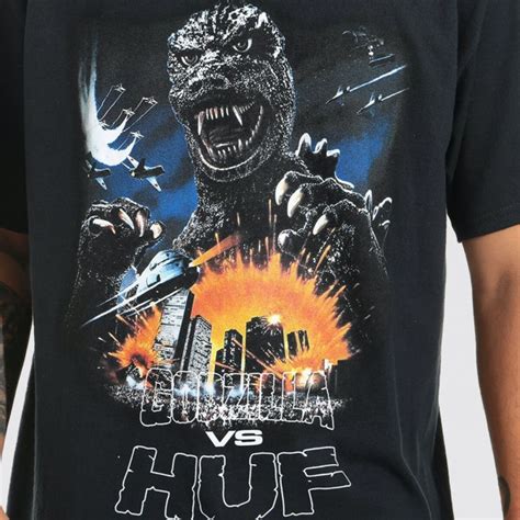 Huf X Godzilla Tour T Shirt Hotelshops