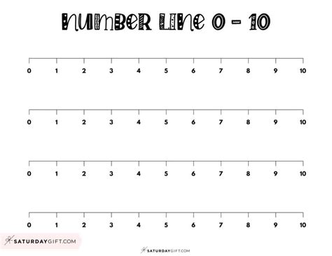 Number Line To 10 Cute And Free Printables And Blank Worksheets