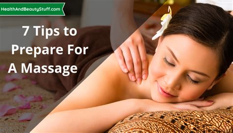 7 tips to prepare for a massage