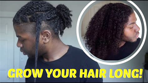 When grown out from this template, long hairstyles better adhere to our head shapes and hairlines avoid the common mistake men make of getting a haircut while still intending to grow longer. HOW TO: GROW LONG, HEALTHY NATURAL HAIR | Men's Natural ...