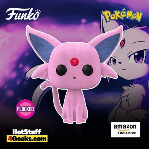 2023 New Pokémon Espeon Flocked Funko Pop Exclusive