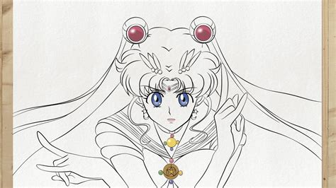 Como Dibujar A Sailor Moon Facil Youtube