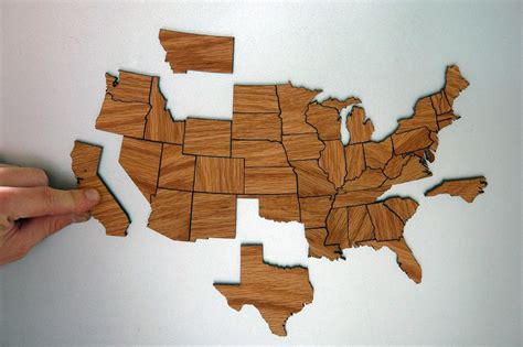 33 Usa Magnetic Puzzle Map Maps Database Source