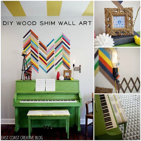Check out these 25 wood walls sure to inspire! Wood Shim Wall Art {Crafting for Charity with Homes.com)
