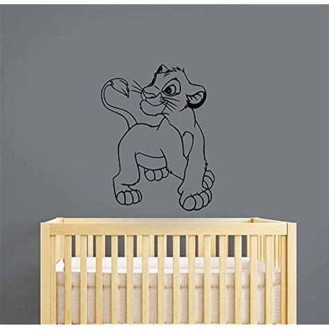 Simba Sticker Disney Lion King Wall Decal Cartoon Art Decorations For