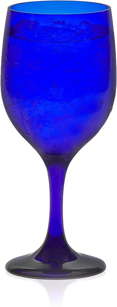 Vintage Blue Glass Goblets Set Of 2 Beverages Glasses Libbey Sirrus Blue Ribbed Wine Goblets 12