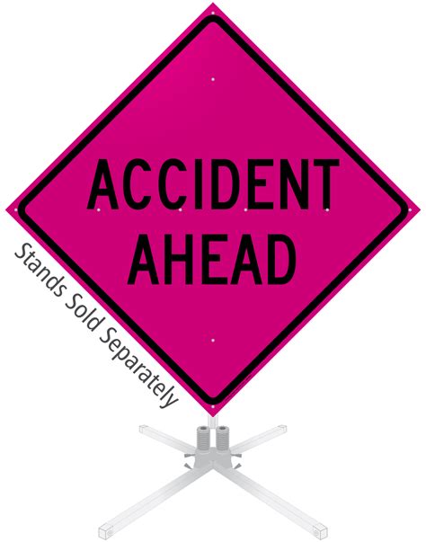 Accident Ahead Roll Up Sign Sku Wm 0066