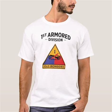 1st Armored Division Old Ironsides T Shirt