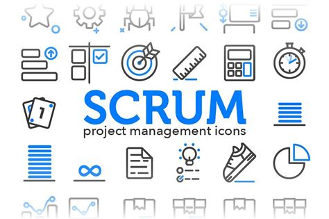 Scrum Project Management Icons Agile Project Management Project