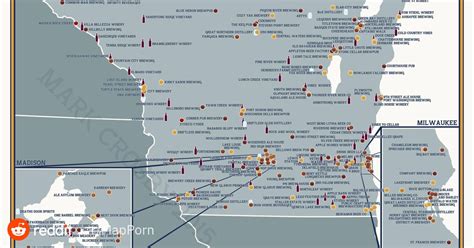 A Map Of The Breweries Distilleries Wineries And Cideries In