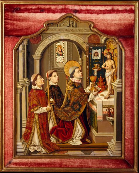 Spanish Painter The Mass Of Saint Gregory The Metropolitan Museum