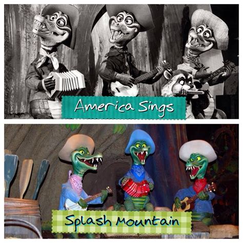 Fun Fact Characters From Tomorrowland S Extinct Attraction America Sings Were Reused In