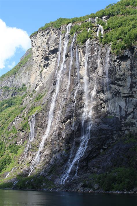 Seven Sisters Waterfall Geirangerfjord Norway By Petri Tuovinen