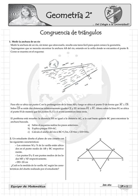 Calaméo Congruencia de Triángulos