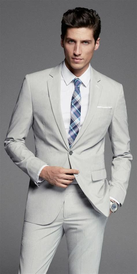 Browse our suit sale to get amazing deals on all types of men's suits, from classic italian wool cuts to our specially engineered infinity suits. Simple Light Gray Groom Tuxedos 2 Piece Slim Fit Mens ...