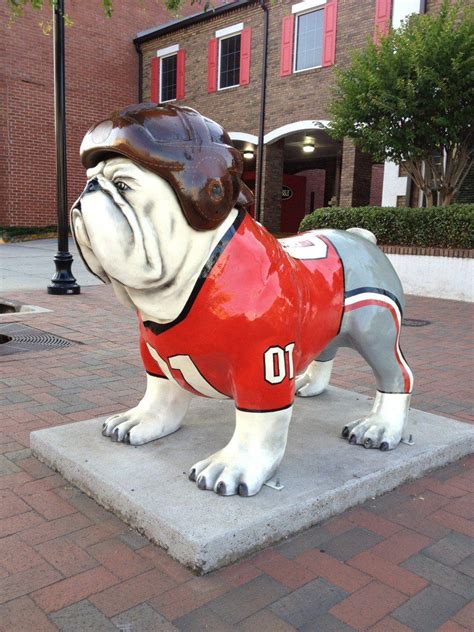 Nationwidetour Bulldog Statues Are All Over Athens This One Downtown