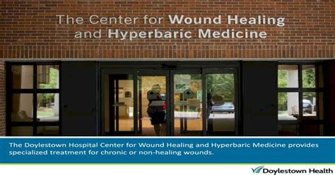 Doylestown Hospital Wound Center Virtual Tour Pdf Document