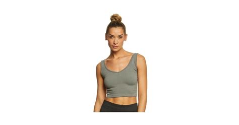 Free People Solid Rib Brami Yoga Crop Top Hot Yoga Clothes Under 50 Popsugar Fitness Photo 29