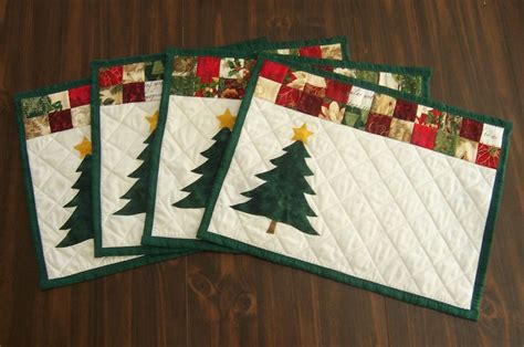 Janes Quilting Christmas Placemats Christmas Patchwork Christmas