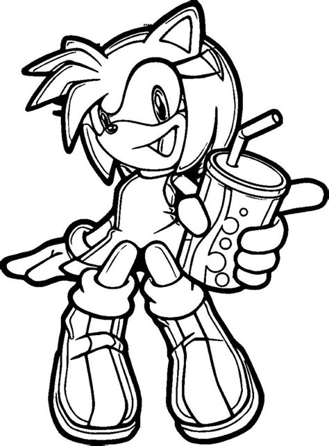 Sonic Boom Sonic Coloring Pages Sonic Ready To Fight Coloring Page