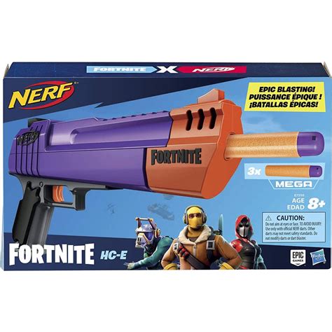 Jual NERF Fortnite HC E Mega Dart Blaster Includes Official Mega Fortnite Darts Shopee