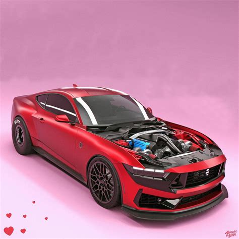Street And Drag Satin Digital 2024 Ford Mustang Is An Open Twin Turbo