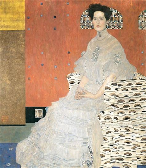 A Portrait Of Fritza Reidler By Gustav Klimt