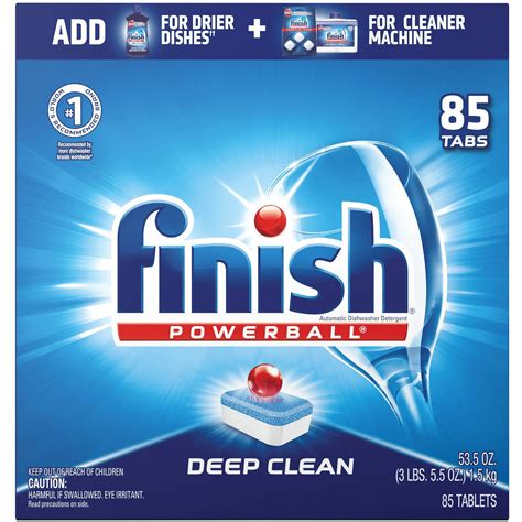 Finish Rac89729ct Deep Clean Dishwasher Pod 340 Carton Redwhite