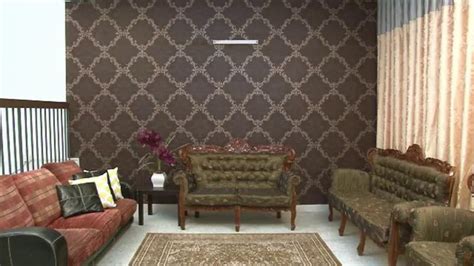 motif wallpaper ruang tamu dinding ruang tamu kecil