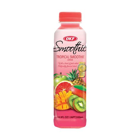 Okf Smoothie Tropical Mixed Fruit Drink 500ml Pack Of 20 Wholesale