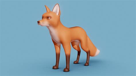 Stylized Fox Download Free 3d Model By Ida Faber Idafaber
