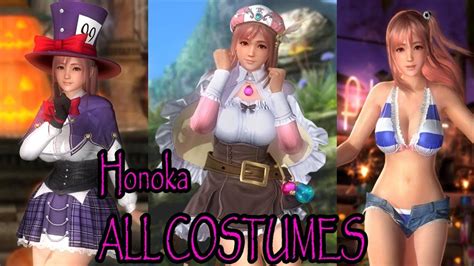 Dead Or Alive 5 Last Round All Honoka Costumes Victory Poses Youtube