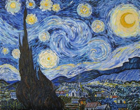 The Starry Night By Vincent Van Gogh By Vincent Van Gogh Wall Art My Xxx Hot Girl