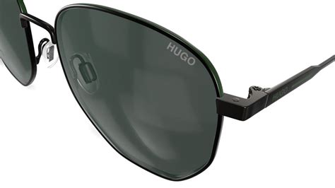 Hugo Mens Glasses Hg Sunglasses 12 Gunmetal Angular Metal Stainless Steel Frame 299