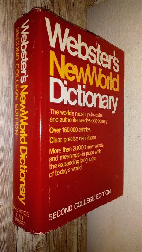 Websters New World Dictionary 72544913