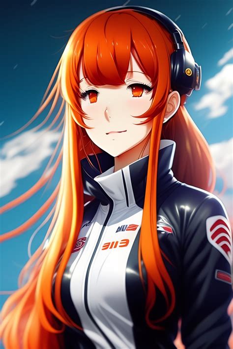 Lexica 1girl Redhead Twintails Plugsuit Blunt Bangs Eyes Closed Scar Over Eyes Anime