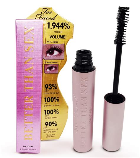Too Faced Better Than Sex Mascara Black Volumising Free Download Nude