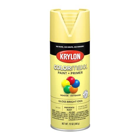 Krylon Colormaxx Gloss Bright Idea Spray Paint And Primer In One Net