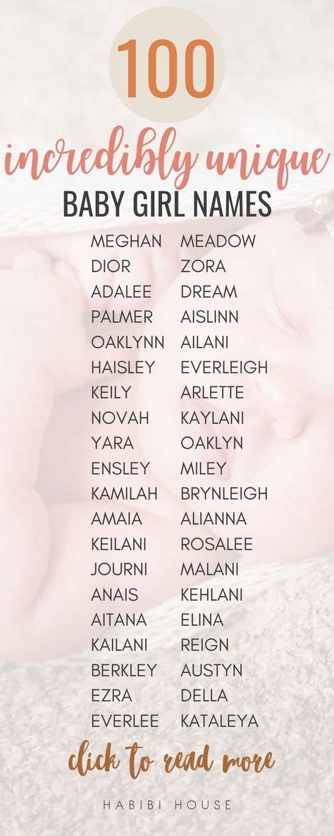 100 Completely Unexpected Baby Girl Names That Keep Rising In